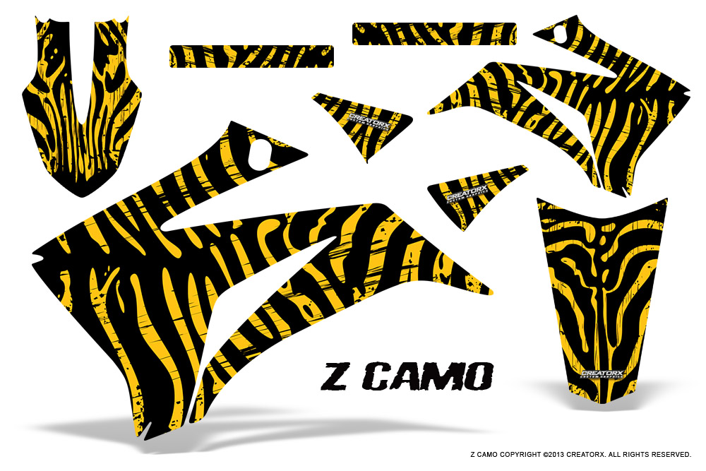 Yamaha TTR 125 08-12 Graphics Kit ZCamo Yellow